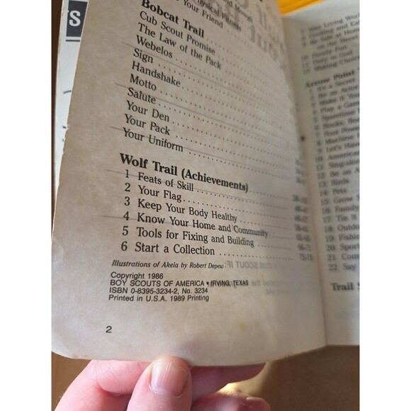 Wolf‎ Cub Scout Book & Neckerchief Vintage Boy Scouts of America BSA - Picture 4 of 8